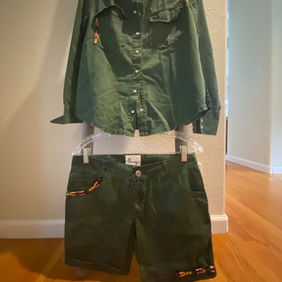 Pencey  Shirt Jacket and Shorts Set - Picture 2 of 9